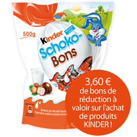 Coupons reduction kinder