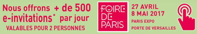 invitations gratuites foire de paris billets offerts