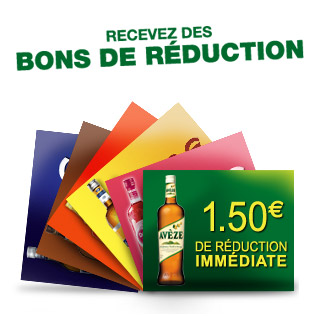 Bons de réduction pour des bouteilles d’apéritifs