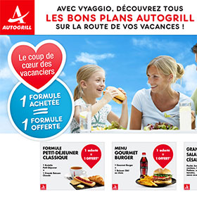 Bon plan été 2015 : Coupons de réduction Autogrill