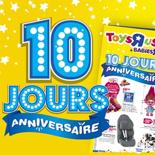 Anniversaire Toys’R’Us : Jusqu’à 50% de réduction sur les jouets