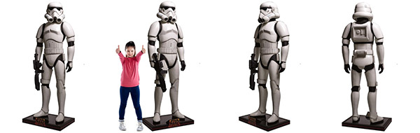 statues géantes Star Wars Stormtrooper