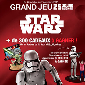 Jeu concours Star Wars pour les 25 jours Auchan