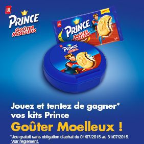 50 Kits Prince Goûter Moelleux à gagner avec MVC