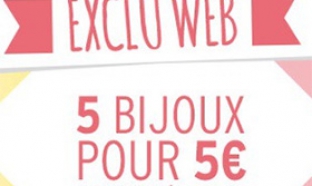 Bon plan Soldes Cache Cache : 5 Bijoux pas chers à 5€