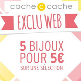 Bon plan Soldes Cache Cache : 5 Bijoux pas chers à 5€