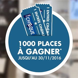 Jeu Optical Center : 1000 places de ciné gratuites à gagner