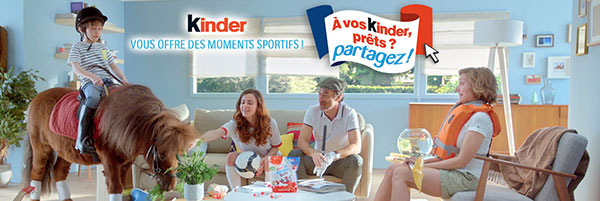 A-VOS.KINDER.FR : Activités sportives offertes ou kits sport