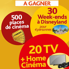 Jeu Yoplait / Carrefour : 30 week-ends Disneyland … à gagner