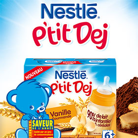 Testez les P’tit Dej de Nestlé Bébé : 1500 gratuits