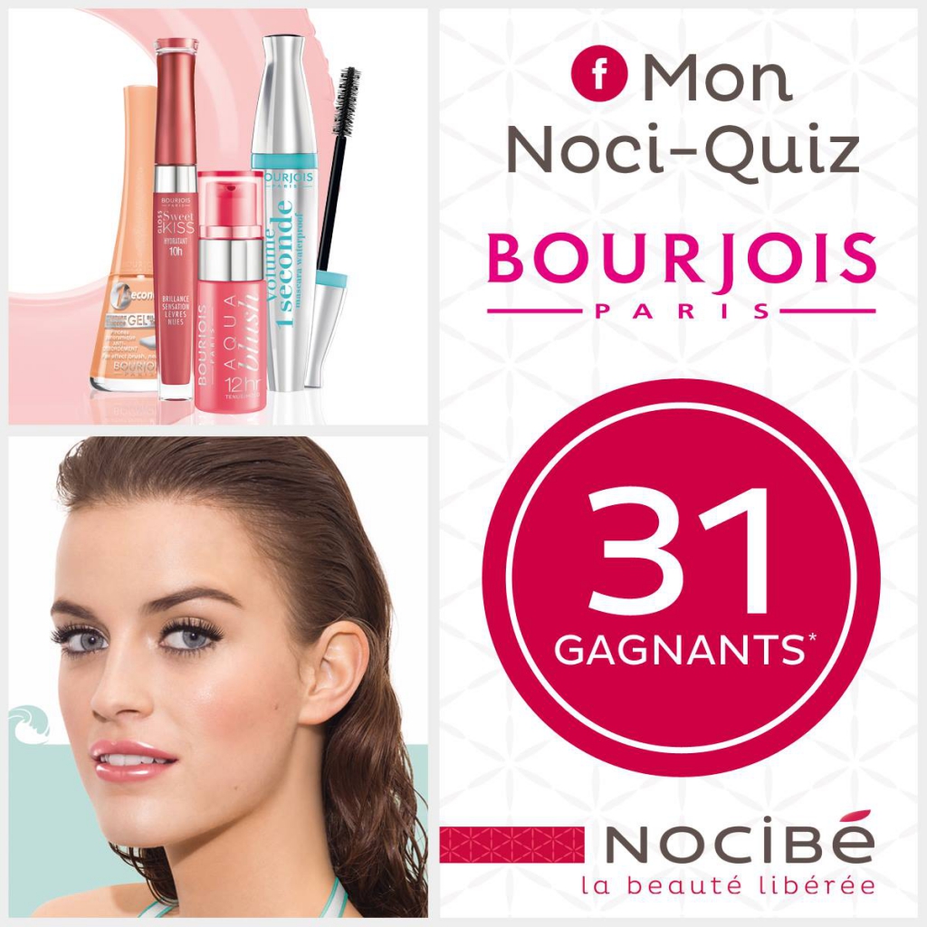 31 lots de maquillage Swimming Cool de Bourjois à gagner