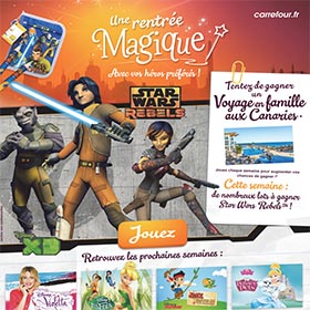 Carrefour : Fournitures scolaires Disney et Star Wars à gagner