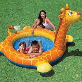 Soldes Mr.Bricolage : Bon plan piscine girafe pour enfant à 8.72€