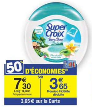 Promotion Carrefour : Lessive Super Croix