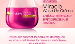 Testez la Miracle Wake Up Crème de Garnier : 100 gratuites