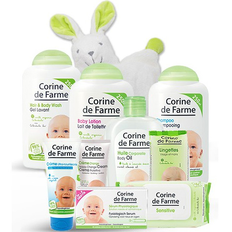 Corine de Farme : 9 produits bébé + doudou offert = 21.35€