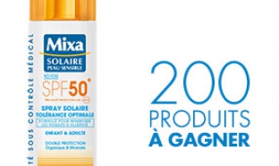 Spray Solaire SPF 50+ Mixa gratuit : 200 soins à gagner