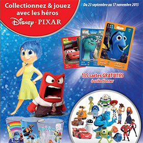 Auchan : Collection Disney Pixar (cartes offertes, figurines…)