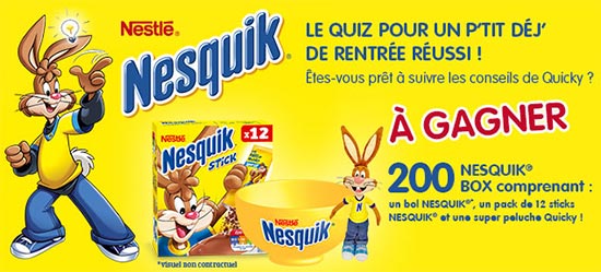 Les Box Nesquik à gagner