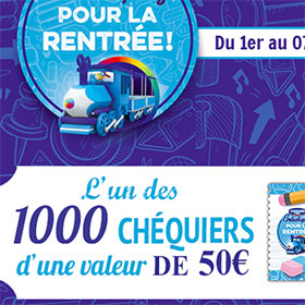 Fournitures scolaires : 1000 chéquiers Carrefour de 50€ à gagner