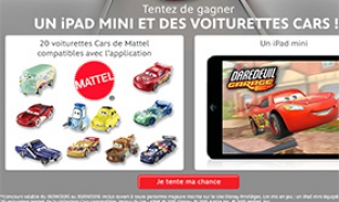 Jeu Disney : Tentez de gagner un iPad mini et des voiturettes Cars