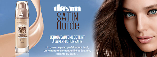 Nouveau fond de teint Dream Satin Fluide Gemey Maybelline