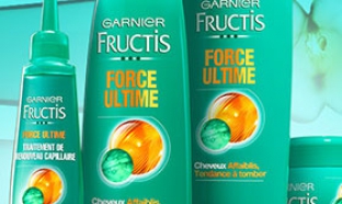 Jeu Garnier : 460 lots de soins Fructis Force Ultime à gagner