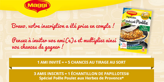 Jeu concours Maggi Cuisinez-moi