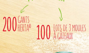 Jeu Herta : 200 gants et 300 moules à gâteaux à gagner