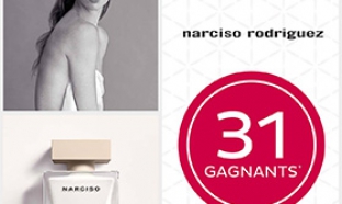 30 parfums et 1 coffret prestige Narciso Rodriguez à gagner