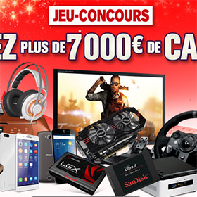 Concours GrosBill : 59 lots high-tech à gagner
