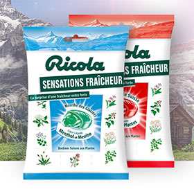 Échantillons gratuits de bonbons Ricola Sensations Fraîcheur