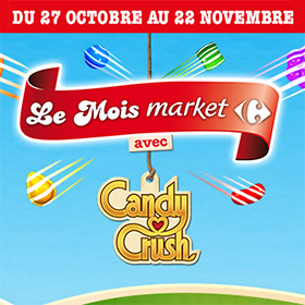 Concours Carrefour Market Candy Crush : 1009500 lots