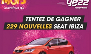 Jeu Le Mois Carrefour : 229 voitures Seat Ibiza à gagner !