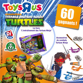 Jeu concours Toys’R’Us : 60 lots Tortues Ninja à gagner