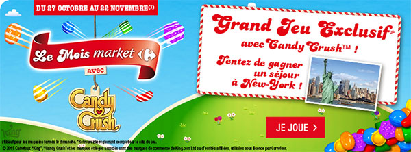 Carrefourmarket.fr Code bonus pour le jeu Candy Crush 