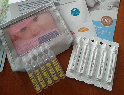 Pochette et échantillons gratuits pour bébé