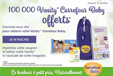 Vanity Carrefour Baby offerts