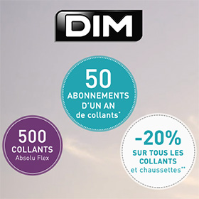 Jeu Instants Gagnants Dim : 1100 collants Absolu Flex à gagner