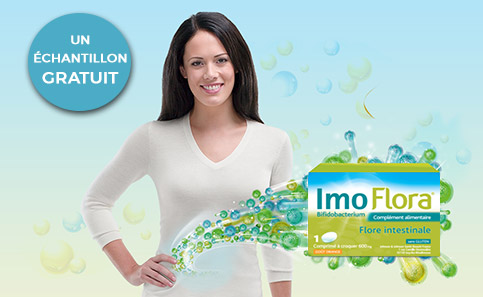 échantillon du complément alimentaire probiotique ImoFlora