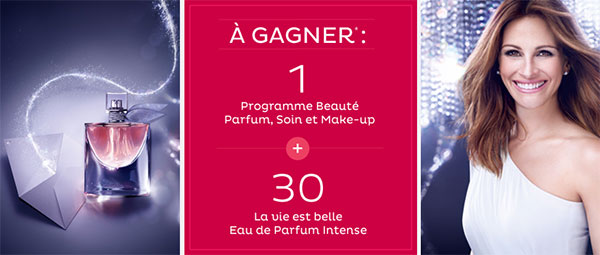 Les cadeaux à gagner au jeu Nocibé - Lancôme