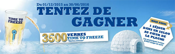 Tentez de remporter un verre Time To Freeze édition limitée