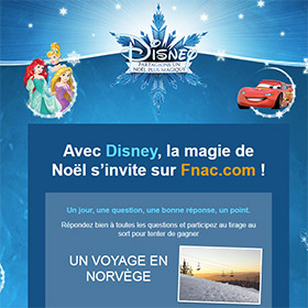 Jeu Fnac : 65 cadeaux Disney et 1 voyage en Norvège à gagner