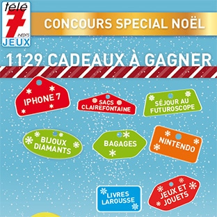 Grands jeux concours Télé7Jeux pour Noël : 1129 cadeaux !