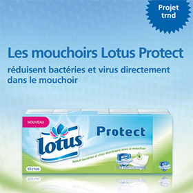 Grand test Lotus Protect avec TRND : Mouchoirs gratuits