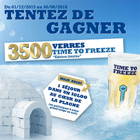 Jeu Hoegaarden Time To Freeze : 3500 verres gratuits à gagner