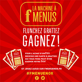 Jeu concours Flunch Le F Menu : 300 repas gratuits à gagner