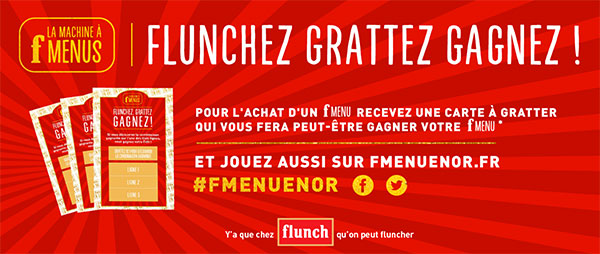 Jeu F Menu en Or dans les restaurants Flunch