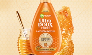 Échantillons gratuits lait Ultra Doux Trésors de Miel de Garnier