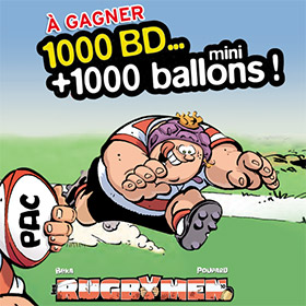 Jeu Télé7Jours : 1000 BD Rugbymen + 1000 ballons à gagner